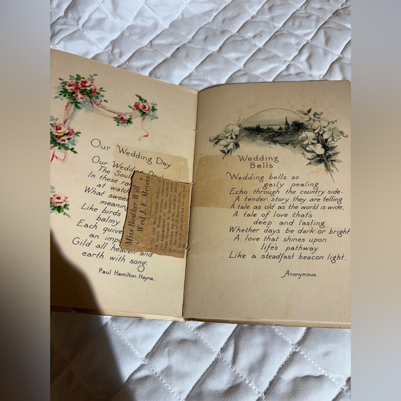 Vintage wedding day book - Picture 2 of 7